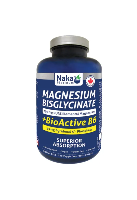 Platinum Magnesium Bisglycinate + BioActive B6 - 230 vcaps